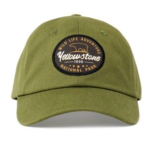 Landmark Men's Six-Panel Adjustable Cap Yellowstone National Park